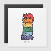 Gestapelde regenboogkatten - LGBTQ Pride Celebrati (Voorkant / Achterkant)