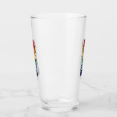 Gestapelde regenboogkatten - LGBTQ Pride Celebrati Glas (Links)