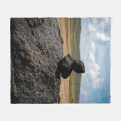 Gestapelde Rocks Fleece Deken (Voorkant (Horizontaal))
