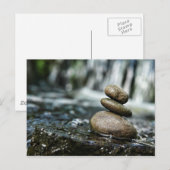 Gestapelde Rocks met waterval Briefkaart (Voorkant / Achterkant)