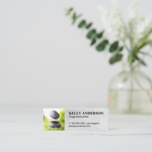 Gestapelde Rocks Mini Visitekaartje (Staand voorkant)