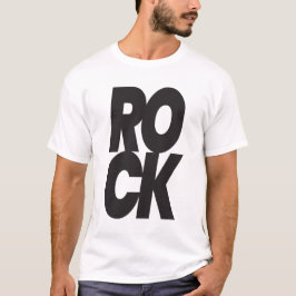 Gestapelde Rotstypografie T-shirt