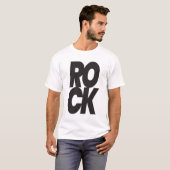 Gestapelde Rotstypografie T-shirt (Voorkant volledig)