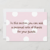 Gestapelde roze olifanten Hartelijk dank Bedankkaart (Achterkant)