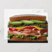 Gestapelde sandwich briefkaart (Voorkant / Achterkant)