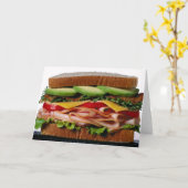 Gestapelde sandwich kaart (Gele Bloem)