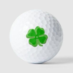 Gestapelde Sint Patrick's Day Shamrocks Golfballen