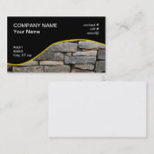 gestapelde steenwand visitekaartje (Voorkant / Achterkant)