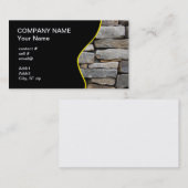 gestapelde steenwand visitekaartje (Voorkant / Achterkant)