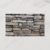 gestapelde steenwand visitekaartje (Achterkant)