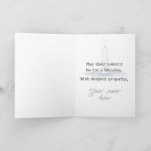 Gestapelde stenen Joodse condoleances Kaart (Binnen)