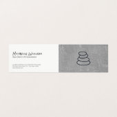 Gestapelde stenen | Marbles Grijs | Day Spa Visitekaartje (Buitenkant ongevouwen)