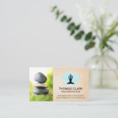 Gestapelde stenen | Yoga Mandala Patroon Visitekaartje (Staand voorkant)