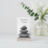 Gestapelde Stones Holistic Wellness and Healing Ar Visitekaartje (Staand voorkant)