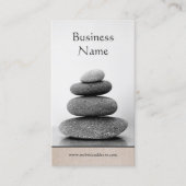 Gestapelde Stones Holistic Wellness and Healing Ar Visitekaartje (Voorkant)
