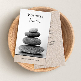 Gestapelde Stones Holistic Wellness and Healing Ar Visitekaartje