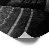 Gestapelde tapijten van rubber poster (Hoek)