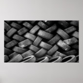 Gestapelde tapijten van rubber poster (Voorkant)