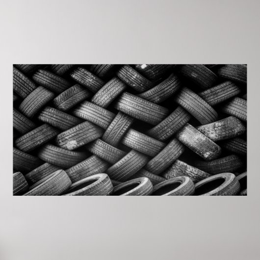 Gestapelde tapijten van rubber poster (Voorkant)