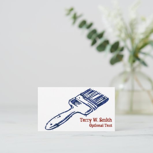 Gestapelde Visitekaartje van de Borstel van de Ver (Staand voorkant)