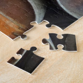 Gestapelde wijnvaten legpuzzel (Zijkant)