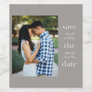 Gestapelde woorden wijn etiket