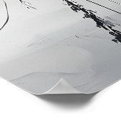 Gestapelde Zen Stones en Gentle Stream Art Poster (Hoek)