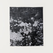 Gestapelde zwarte verf wandkleed (Voorkant)