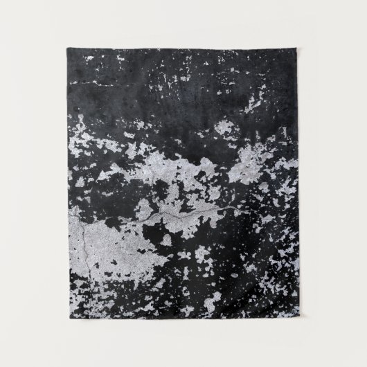 Gestapelde zwarte verf wandkleed (Voorkant)