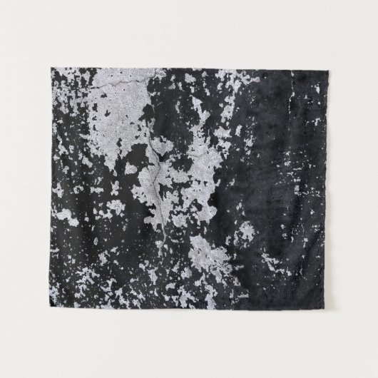 Gestapelde zwarte verf wandkleed (Voorkant (horizontaal))