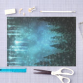 Gestarde lichten robuuste pijnbomen landelijke ver tissuepapier (Craft)