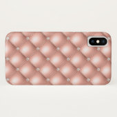 Gesteende Diamant Glanzend Roze Goud Roze Luxe Case-Mate iPhone Case (Achterkant (horizontaal))