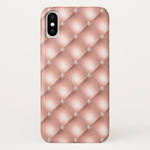 Gesteende Diamant Glanzend Roze Goud Roze Luxe Case-Mate iPhone Case