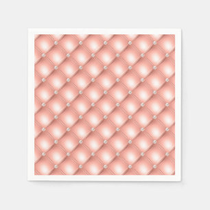 Gesteende Diamant Glanzend Roze Goud Roze Luxe Servet