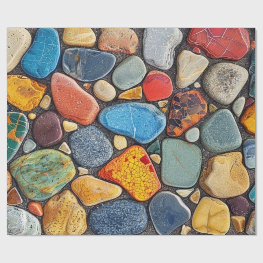  gesteente cadeaupapier (Vlak)