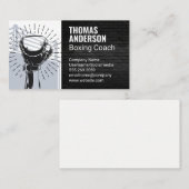 Gestegen hand bokshandschoen | boksring visitekaartje (Voorkant / Achterkant)