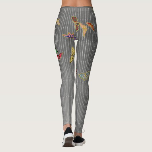 GESTEGEN LEGGINGS MET CHINESE BUTTERFLIES (Achterkant)