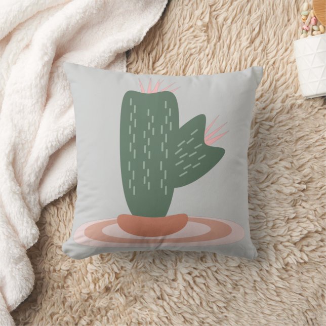 Gestekelde Cactus op Tapijt Kussen (Deken)