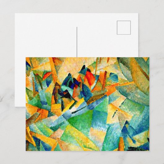 Gestel-schilderij, Mallorca Harbour, Briefkaart (Voorkant / Achterkant)