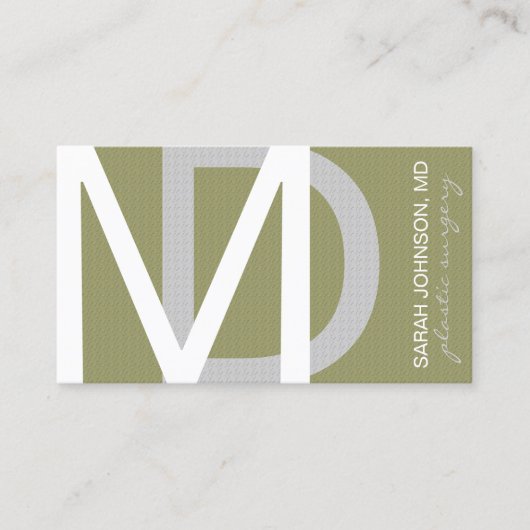 GESTELDE Medische Doctor KIEZEN ACHTERGRONDKLEUR Visitekaartje (Voorkant)