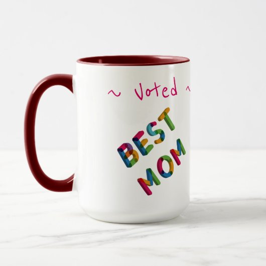 Gestemde beste handdrukkunst voor moeder aanpassen mok (Links)