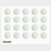 Gestempeld Clover Enveloppenzegel Ronde Sticker (Vel)