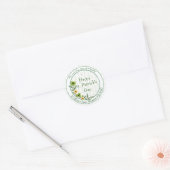 Gestempeld Clover Enveloppenzegel Ronde Sticker (Envelop)