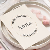 Gestempeld en gecentreerd