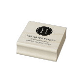 Gestempeld Familie Monogram Adres Stempel (Stempel)