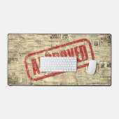 Gestempeld Goedgekeurd Vintage Bureaublad Bureaumat (Keyboard & Muis)