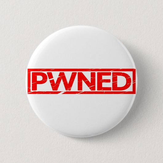 Gestempeld Pwned Ronde Button 5,7 Cm (Voorkant)