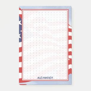 Gestempeld rooster Patriottische Amerikaanse vlag  Post-it® Notes