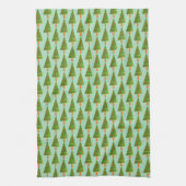 Gestempelde kerstboom bos keukenhanddoeken (Verticaal)