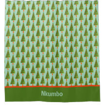 Gestempelde Retro Kerstboom met Bodemgrens